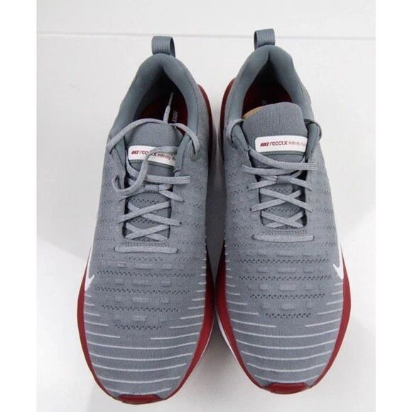Nike InfinityRN 4 Women’s Running Shoes Grey Maroon White New Sz 9.5 Jogging - Picture 5 of 5